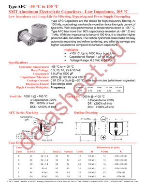 AFC107M16E16T-F datasheet  